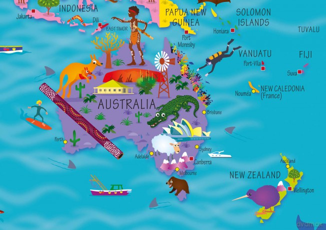 Collins Children's World Wall Map: An illustrated poster for your wall: 12 (Collins Children's Poster)