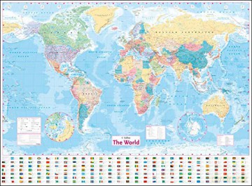 Collins World Wall Laminated Map [KSIĄŻKA]