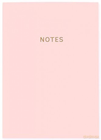 Colourblock A5 Notebook Pink Champagne