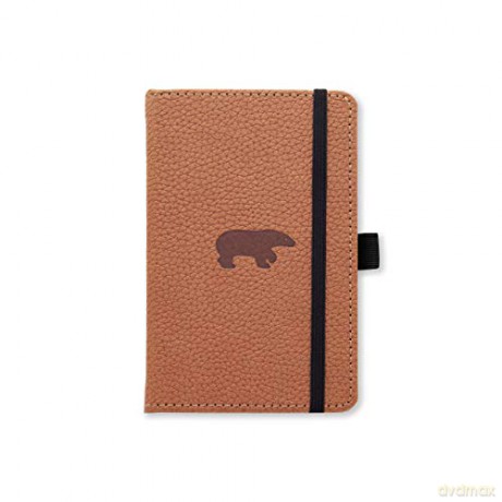 Dingbats D5423H A6 Pocket Dotted "Wildlife Portrait Pocket Hardcover" Notebook - Brown Bear