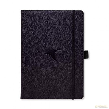 Dingbats Wildlife Medium A5+ Hardcover Notebook - PU Leather, Micro-Perforated 100gsm Cream Pages, Inner Pocket, Elastic Closure, Pen Holder, Bookmark (Lined, Black Duck)