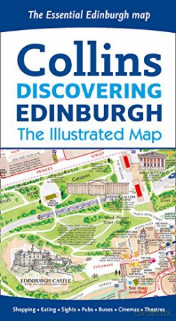 Discovering Edinburgh Illustrated Map - Dominic Beddow [KSIĄŻKA]
