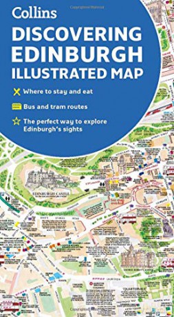 Discovering Edinburgh Illustrated Map - Dominic Beddow [KSIĄŻKA]