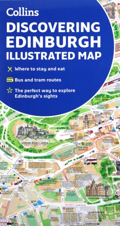Discovering Edinburgh Illustrated Map - Dominic Beddow [KSIĄŻKA]