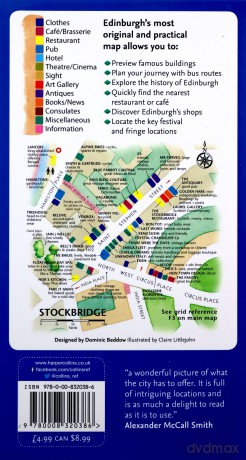 Discovering Edinburgh Illustrated Map - Dominic Beddow [KSIĄŻKA]