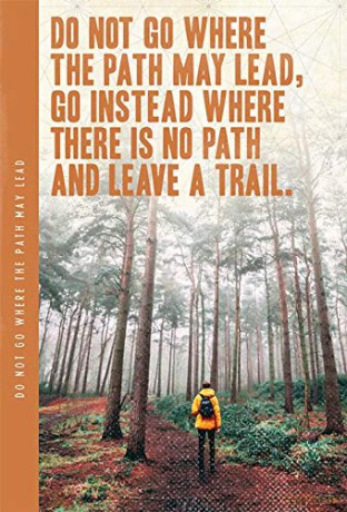 Do Not Go Where The Path Large A5 Notebook [KSIĄŻKA]