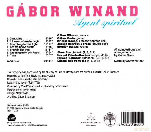 Gabor Winand: Agent Spirituel [CD]