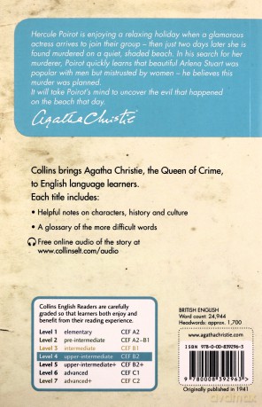 Evil under the sun: Level 4 - upper- intermediate (B2) (Collins Agatha Christie ELT Readers) - Agatha Christie [KSIĄŻKA]