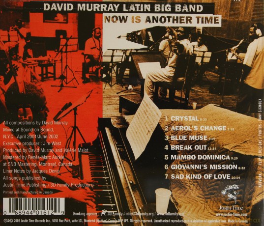 David Murray Latin Big Band: Now Is Another Time [CD]