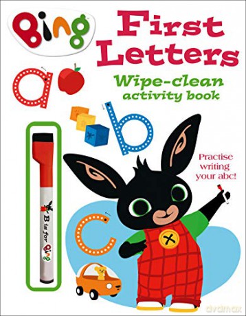 First Letters Wipe-clean activity book (Bing) [KSIĄŻKA]