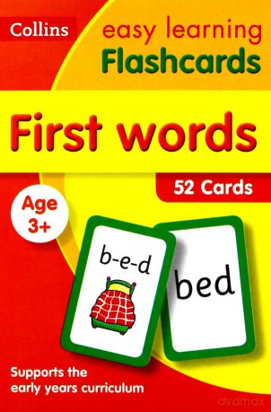 First Words Flashcards: Reception English Home Learning and School Resources from the Publisher of Revision Practice Guides, Workbooks, and Activities. (Collins Easy Learning Preschool) [KSIĄŻKA]