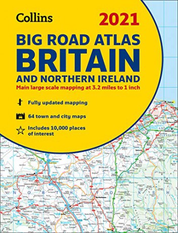 GB Big Road Atlas Britain 2021: A3 Paperback (Collins Road Atlas) [KSIĄŻKA]