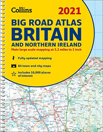 GB Big Road Atlas Britain 2021: A3 Spiral (Collins Road Atlas) [KSIĄŻKA]