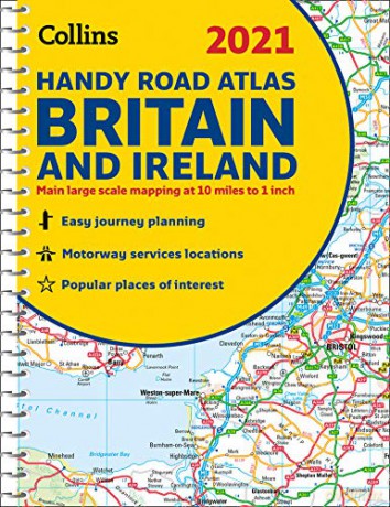 GB Road Atlas Britain 2021 Handy: A5 Spiral (Collins Road Atlas) [KSIĄŻKA]