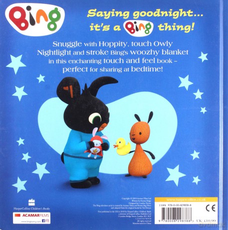 Goodnight, Bing: Touch-and-feel book [KSIĄŻKA]