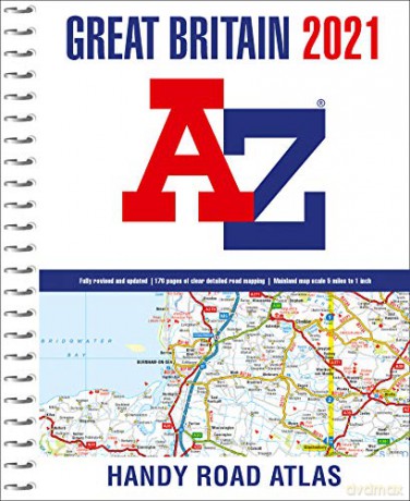 Great Britain A-Z Handy Road Atlas 2021 (A5 Spiral) [KSIĄŻKA]