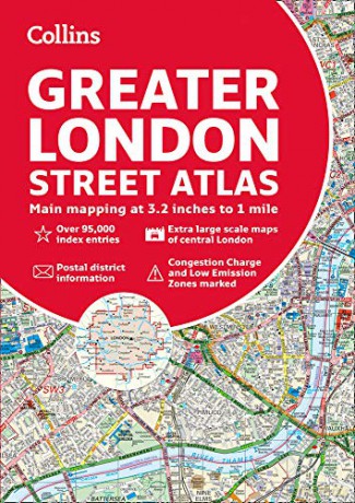 Greater London Street Atlas (Collins Maps) [KSIĄŻKA]