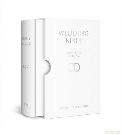 HOLY BIBLE: King James Version (KJV) White Compact Wedding Edition (Bible Kjv) [KSIĄŻKA]