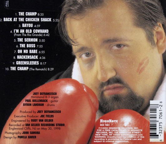 Joey DeFrancesco Trio: The Champ Round Two [CD]