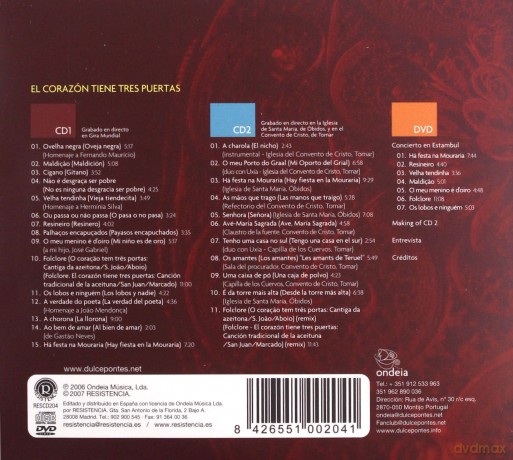 Dulce Pontes: El Corazon Tiene Tres Puertas [3CD]