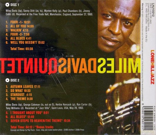 Miles Davis Quintet: Manchester Concert. Complete 1960 Live at The Fire Trade Hall [2CD]