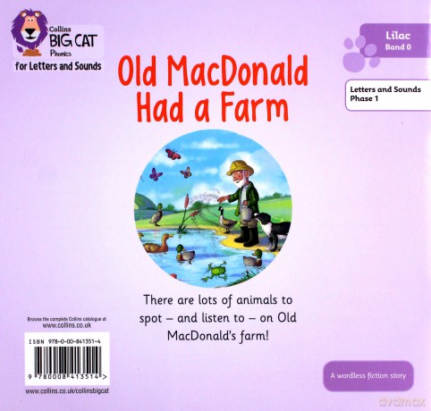 Old MacDonald had a Farm: Band 00/Lilac (Collins Big Cat Phonics for Letters and Sounds) - Catherine Baker [KSIĄŻKA]