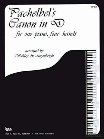 Pachelbel's Canon in D (One Piano, Four Hands) - Johann Pachelbel [KSIĄŻKA]
