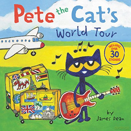 Pete the Cat's World Tour: Includes Over 30 Stickers! - James Dean [KSIĄŻKA]