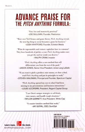 Pitch Anything: An Innovative Method for Presenting, Persuading, and Winning the Deal - Oren Klaff [KSIĄŻKA]