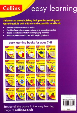Problem Solving and Reasoning Workbook Ages 7-9: Home Learning and School Resources from the Publisher of Revision Practice Guides, Workbooks, and Activities. (Collins Easy Learning KS2) [KSIĄŻKA]