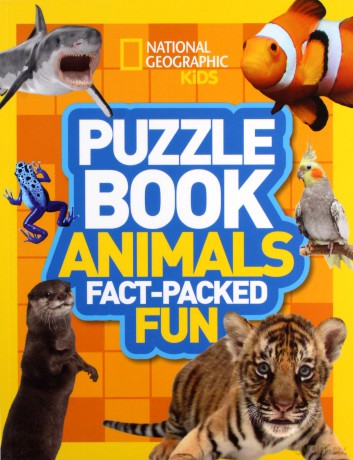 Puzzle Book Animals: Brain-tickling quizzes, sudokus, crosswords and wordsearches (National Geographic Kids) [KSIĄŻKA]