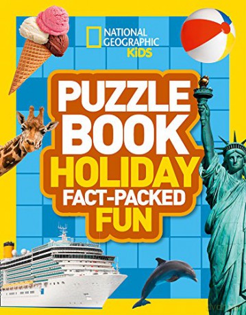 Puzzle Book Holiday: Brain-tickling quizzes, sudokus, crosswords and wordsearches (National Geographic Kids) [KSIĄŻKA]
