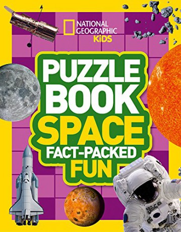 Puzzle Book Space: Brain-tickling quizzes, sudokus, crosswords and wordsearches (National Geographic Kids) [KSIĄŻKA]