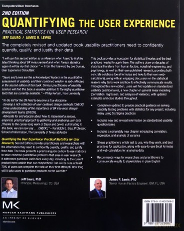 Quantifying the User Experience: Practical Statistics for User Research - Jeff Sauro [KSIĄŻKA]