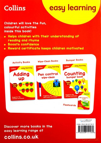 Reading and Rhyme Ages 3-5: Reception English Home Learning and School Resources from the Publisher of Revision Practice Guides, Workbooks, and Activities. (Collins Easy Learning Preschool) [KSIĄŻKA]