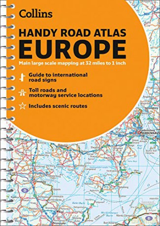 Road Atlas Europe 2021 Handy: A5 Spiral (Collins Road Atlas) [KSIĄŻKA]