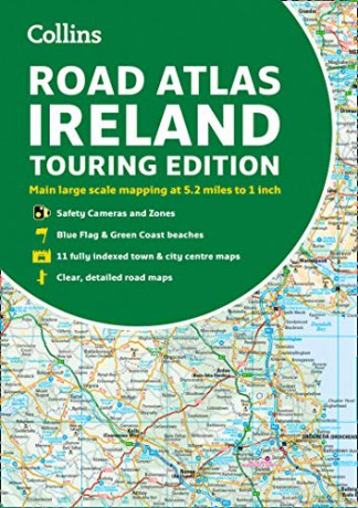 Road Atlas Ireland: Touring edition A4 Paperback (Collins Road Atlas) [KSIĄŻKA]