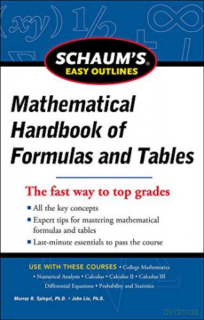 Schaum's Easy Outline of Mathematical Handbook of Formulas and Tables, Revised Edition (Schaum's Easy Outlines) - Seymour R. Lipschutz [KSIĄŻKA]