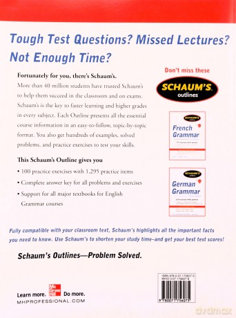 Schaum's Outline of English Grammar, Third Edition (Schaum's Outlines) (Schaum's Outline Series) - Eugene Ehrlich [KSIĄŻKA]