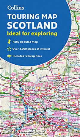 Scotland Touring Map: Ideal for exploring [KSIĄŻKA]