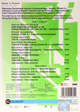 Made in Poland - Witold Lutosławski, Kazimierz Serocki, Krzysztof Penderecki, Henryk Mikołaj Górecki, Paweł Szymański, Paweł Mykietyn, Agata Zubel [DVD]+[Blu-Ray]+[Blu-Ray 3D]