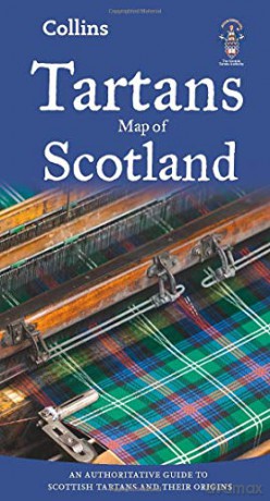 Tartans Map of Scotland (Collins Maps) [KSIĄŻKA]