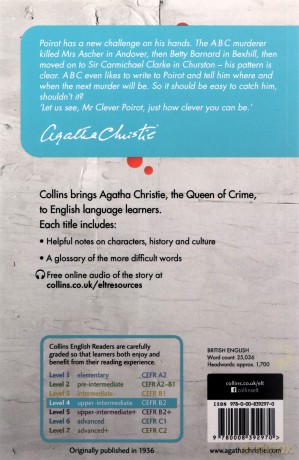 The ABC murders: Level 4 - upper- intermediate (B2) (Collins Agatha Christie ELT Readers) - Agatha Christie [KSIĄŻKA]