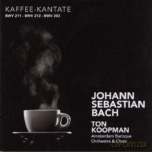 Anne Grimm, Paul Agnew, Klaus Mertens, Amsterdam Baroque Orchestra & Choir, Ton Koopman: Johann Sebastian Bach: Kaffee-kantate, BWV 211, 212, 203 [CD]