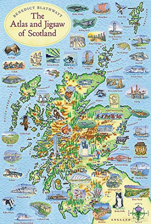 The Atlas and Jigsaw of Scotland - Benedict Blathwayt [KSIĄŻKA]