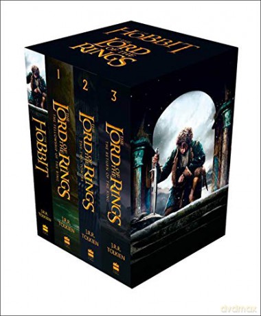 The Hobbit and The Lord of the Rings: Boxed Set (Box Set of Four Paperbacks) - J. R. R. Tolkien [KSIĄŻKA]