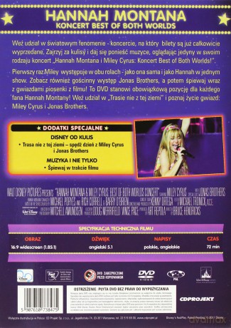 Hannah Montana: Koncert Best of Both Worlds (Przebojowa Kolekcja) [DVD]