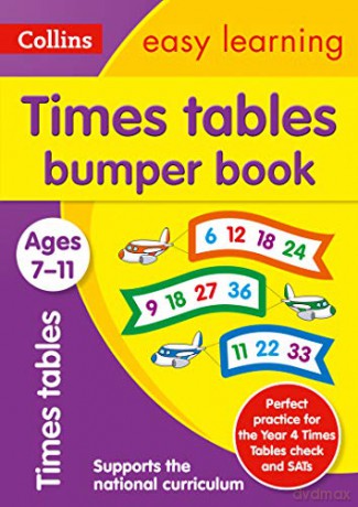 Times Tables Bumper Book Ages 7-11: KS2 Maths Home Learning and School Resources from the Publisher of Revision Practice Guides, Workbooks, and Activities. (Collins Easy Learning KS2) [KSIĄŻKA]