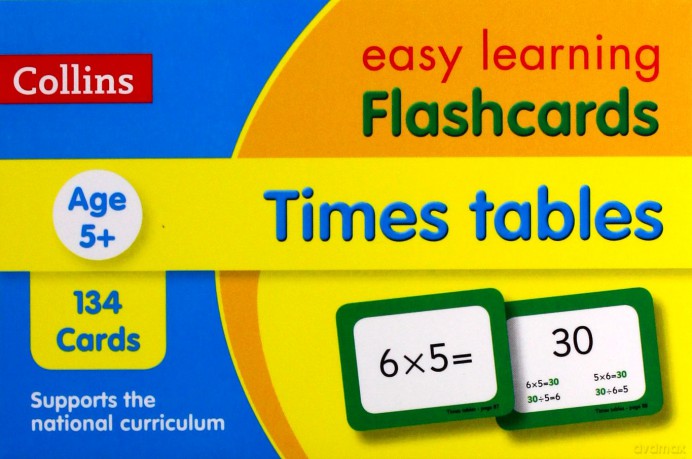 Times Tables Flashcards: KS2 Maths Home Learning and School Resources from the Publisher of Revision Practice Guides, Workbooks, and Activities. (Collins Easy Learning KS2) [KSIĄŻKA]