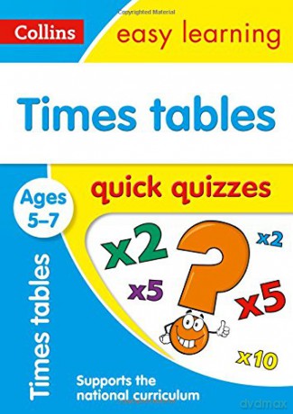 Times Tables Quick Quizzes Ages 5-7: KS1 Maths Home Learning and School Resources from the Publisher of Revision Practice Guides, Workbooks, and Activities. (Collins Easy Learning KS1) [KSIĄŻKA]